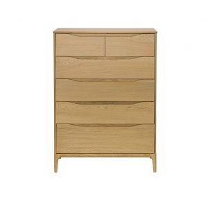 Ercol Rimini 6 Drawer Tall Wide Chest