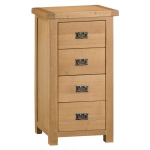 Oakley Rustic 4 Drawer Narrow Chest