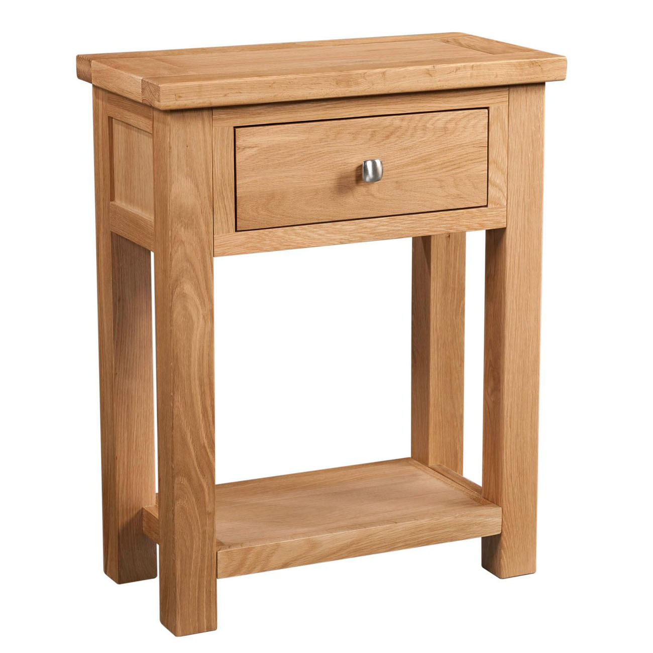 Maiden Oak 1 Drawer Console Table
