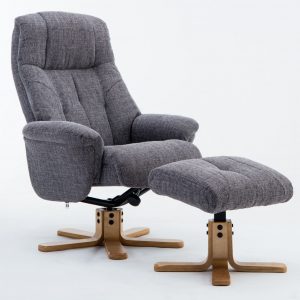 Dublin Chair & Stool Lisbon Grey Fabric
