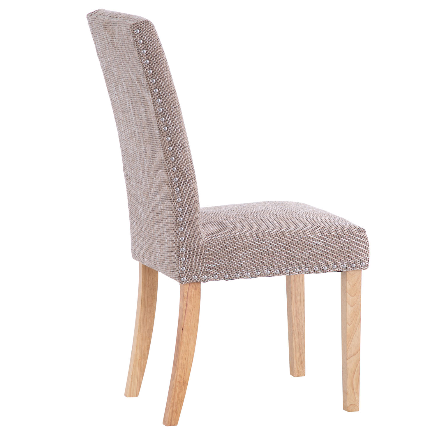 Studded Dining Chair Tweed Collingwood Batchellor
