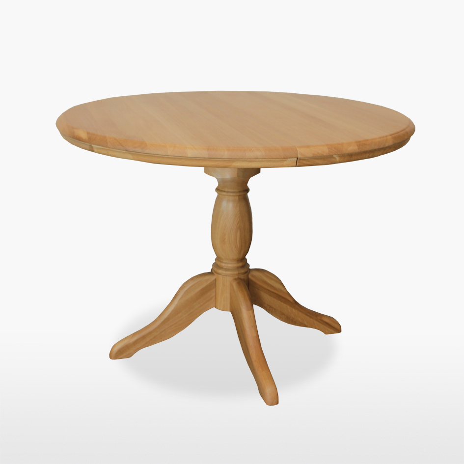 Lamont Round 106-145cm Extending Single Pedestal Table