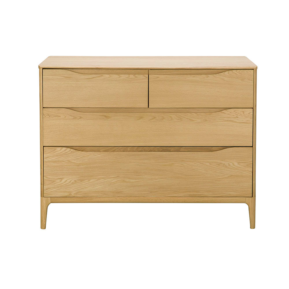 Ercol Rimini 4 Drawer Low Wide Chest