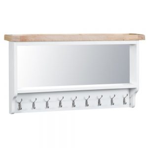 Henley White Large Hall Bench Top