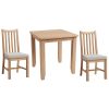 Hurstley Fixed Top Table and x2 Chairs Dining Set