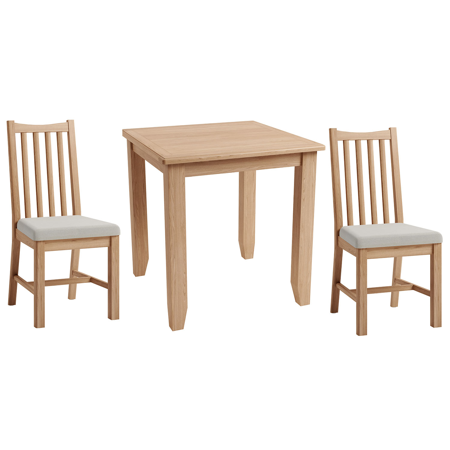 Hurstley Fixed Top Table and x2 Chairs Dining Set