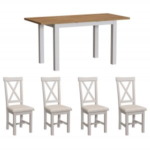 Chiltern Dove 1.2 Table and x4 Chairs Dining Set