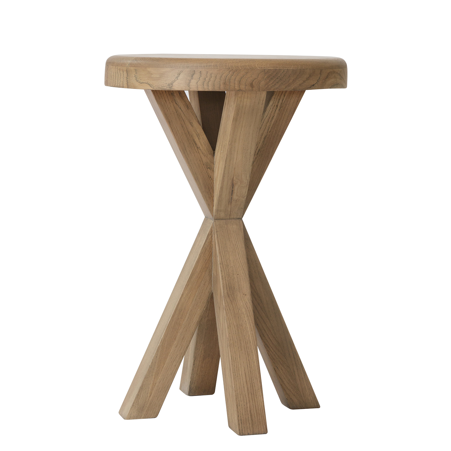 Heritage Oak Round Side Table 