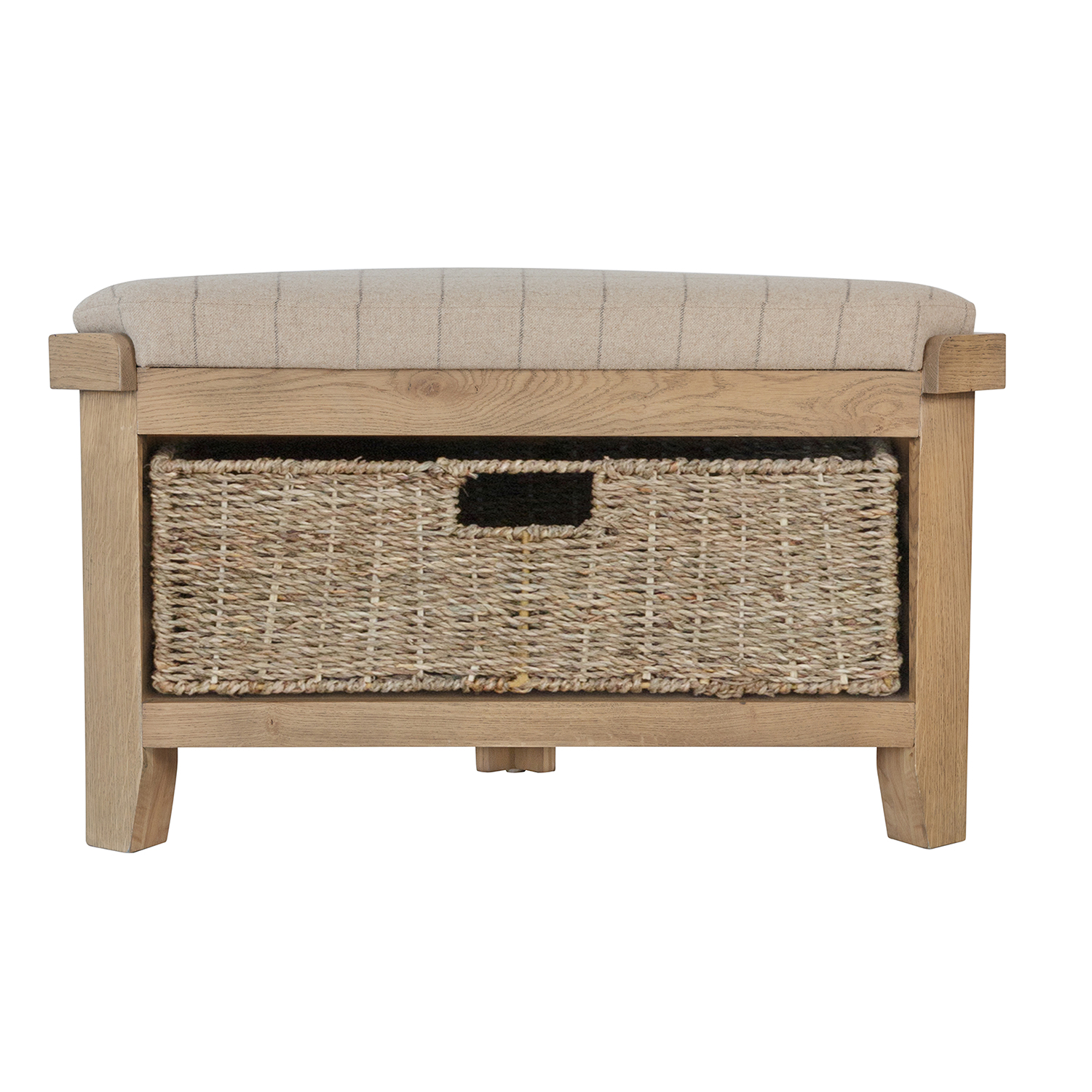 Heritage Oak Corner Hall Bench 