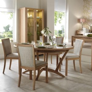Malmo Oval Ext Dining Table 160-210cm WN218