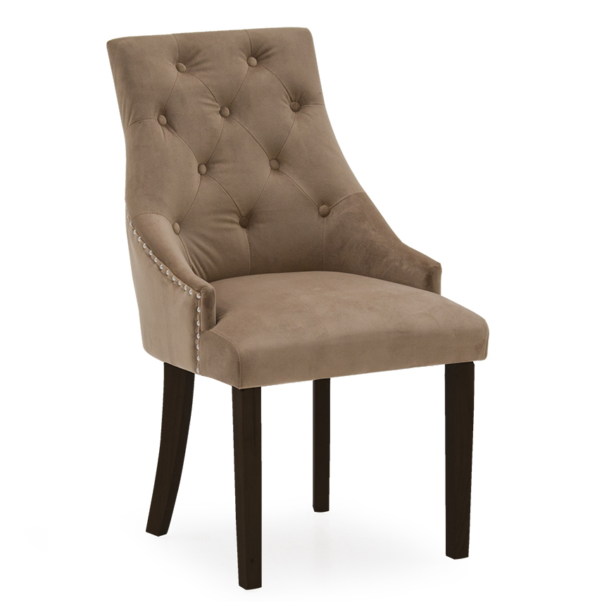 Hepburn Dining Chair - Velvet Cedar Wenge Leg