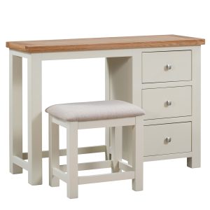 Maiden Oak Painted Dressing Table + Stool