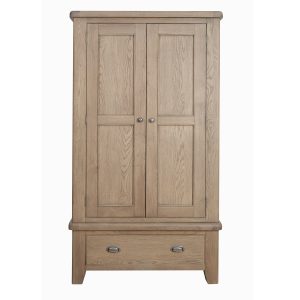 Hertiage Oak 2 Door Wardrobe