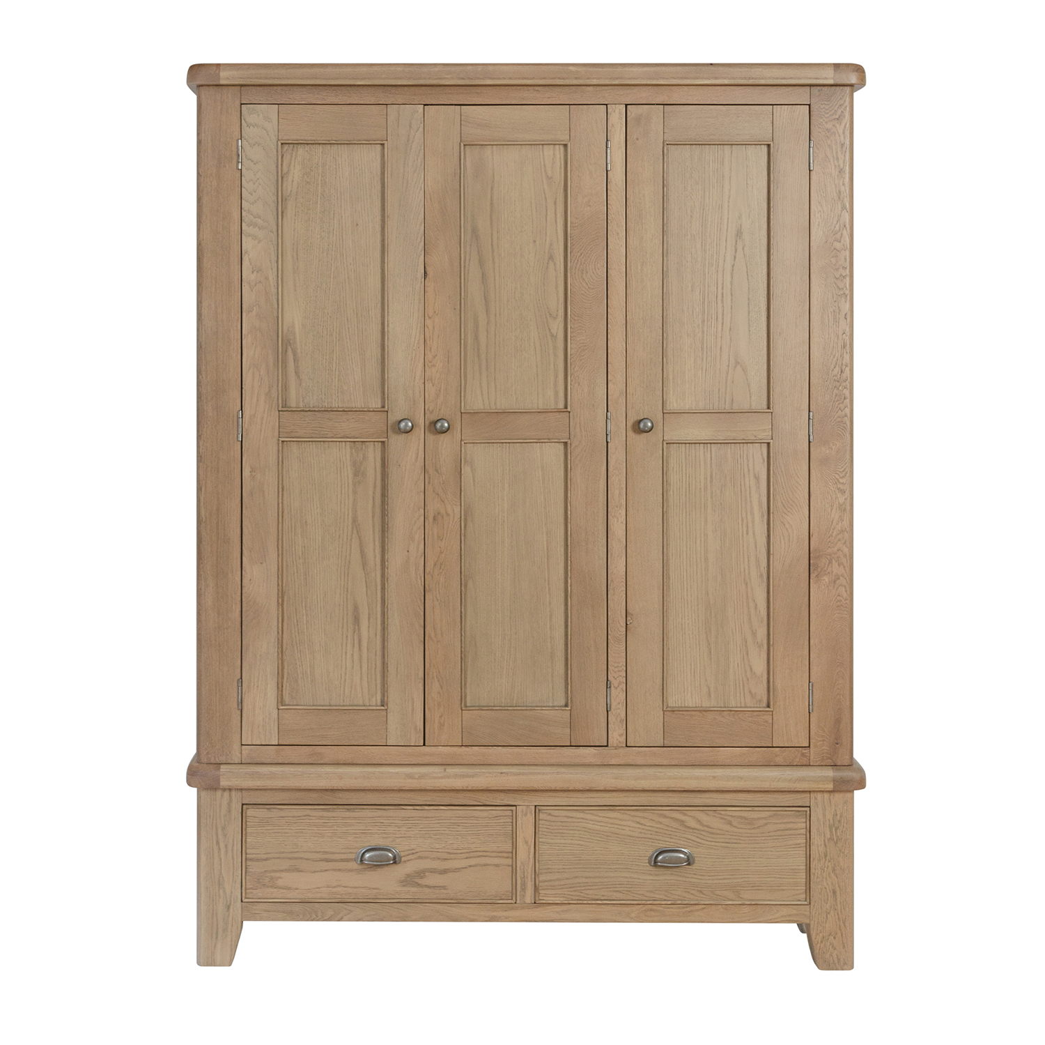 Hertiage Oak 3 Door Wardrobe 