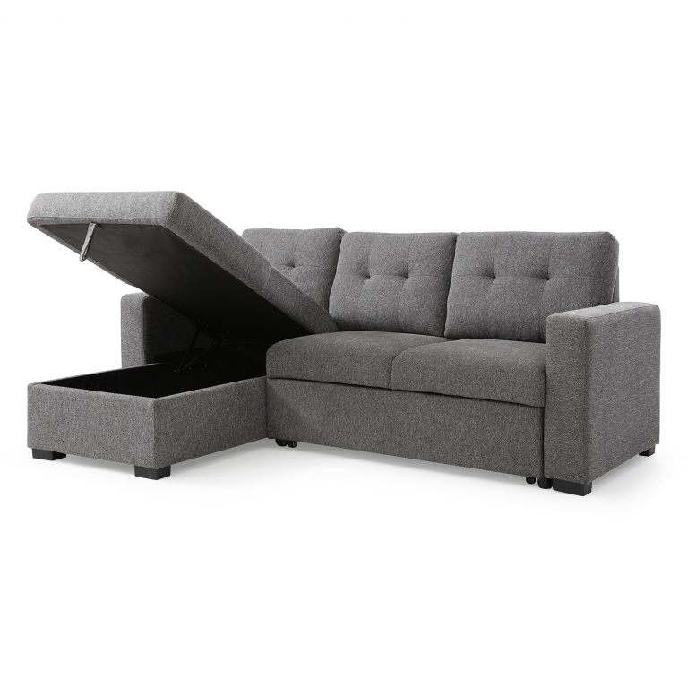 Harrison Corner Sofa Bed Grey • Collingwood Batchellor