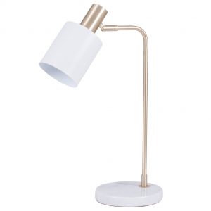 White and Gold Retro Table Lamp