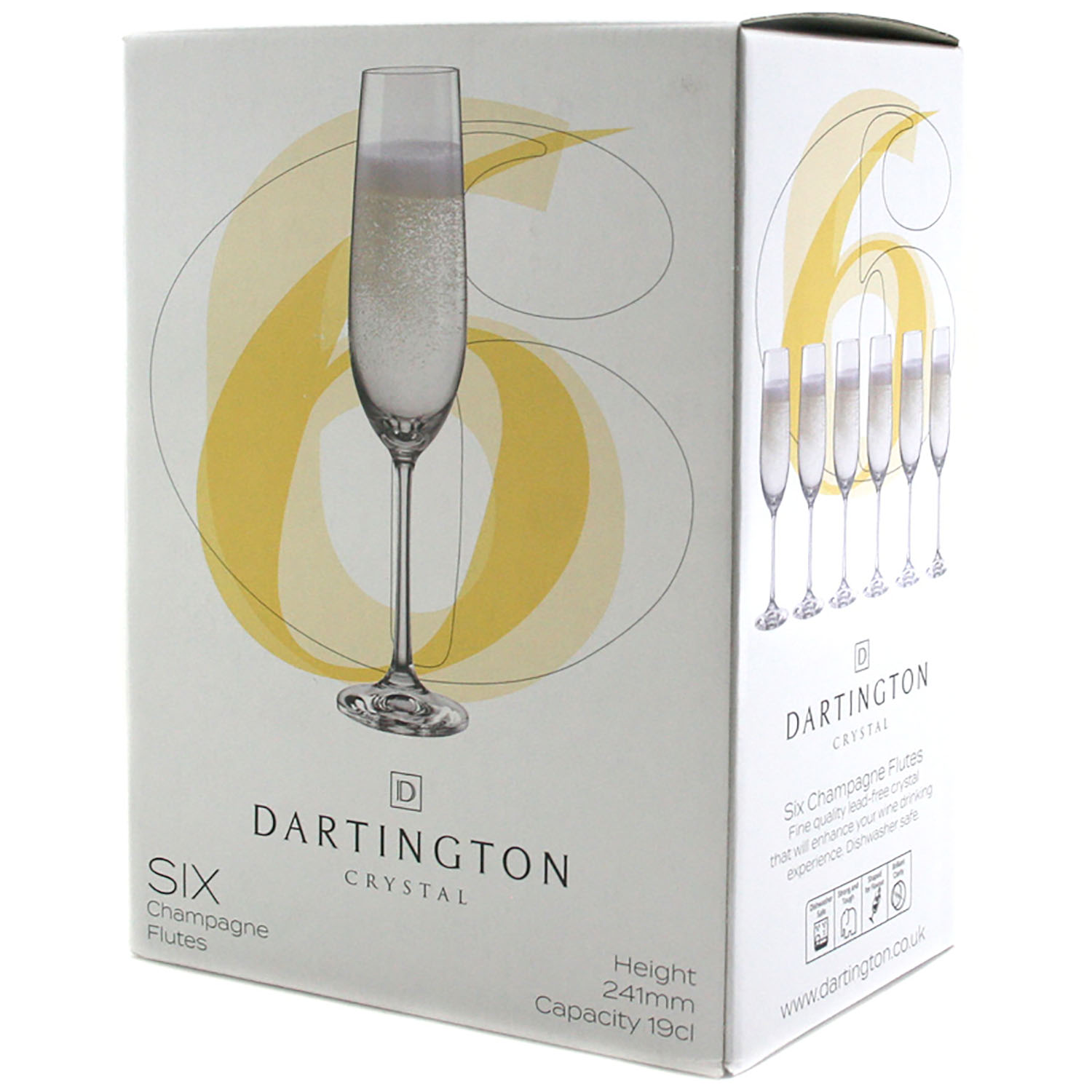 Dartington Crystal Flute Set of 6