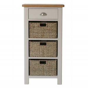 Chiltern Dove 1 Drawer 3 Basket Unit