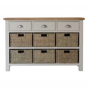 Chiltern Dove 3 Drawer 6 Basket Unit