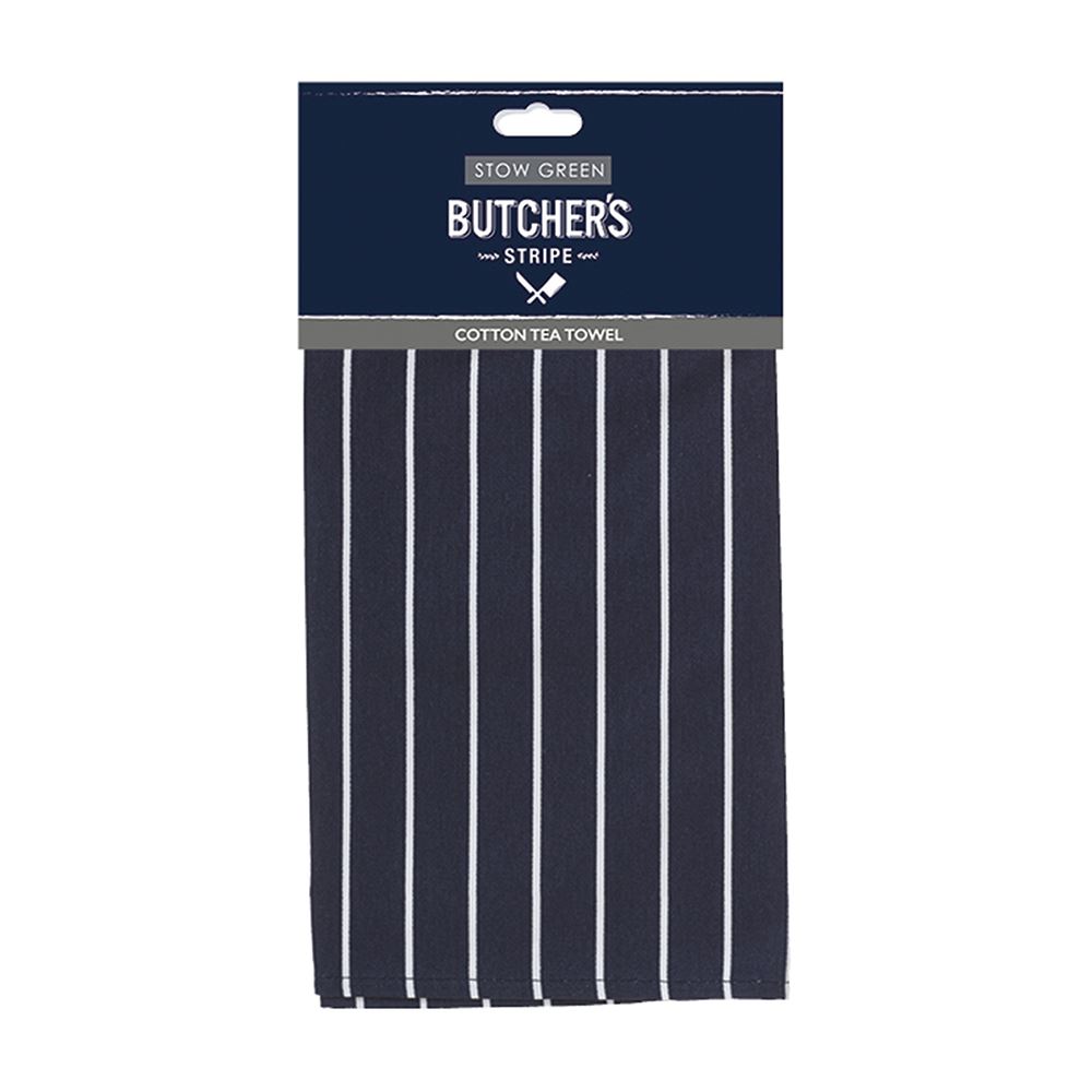Butchers Stripe Cotton Tea Towel