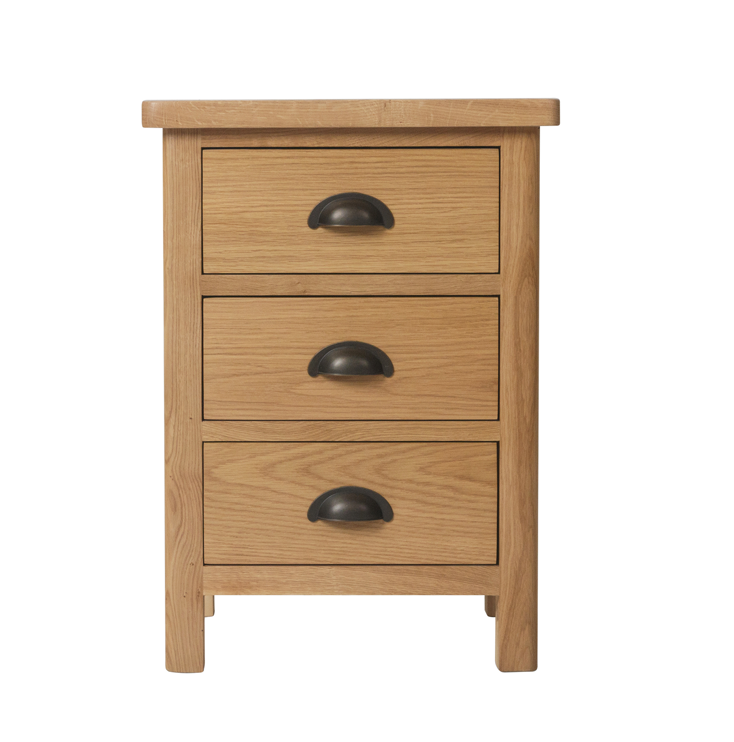 Chiltern Oak 3 Drawer Bedside