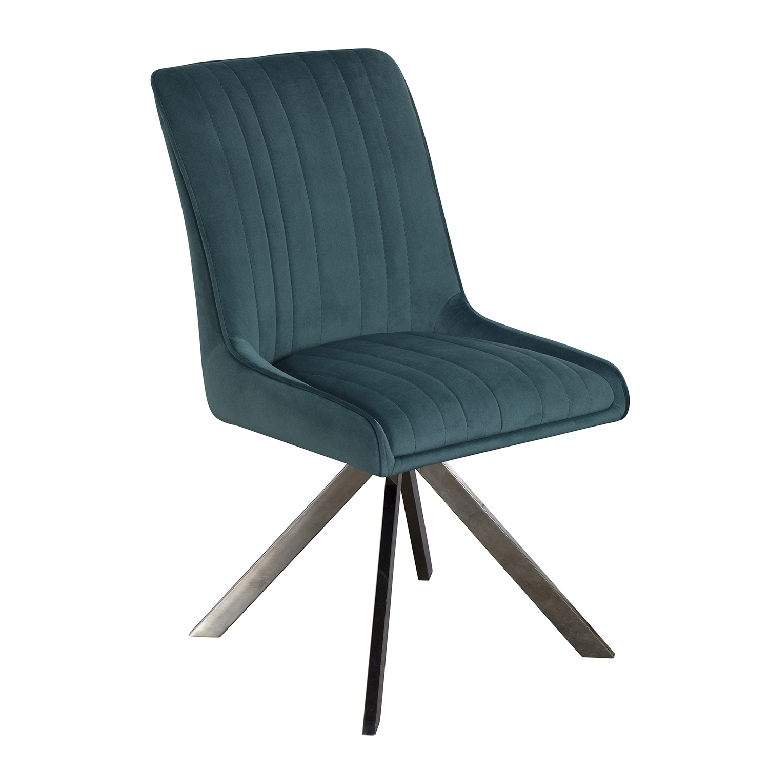 chloe dining chair  grey velvet • collingwood batchellor