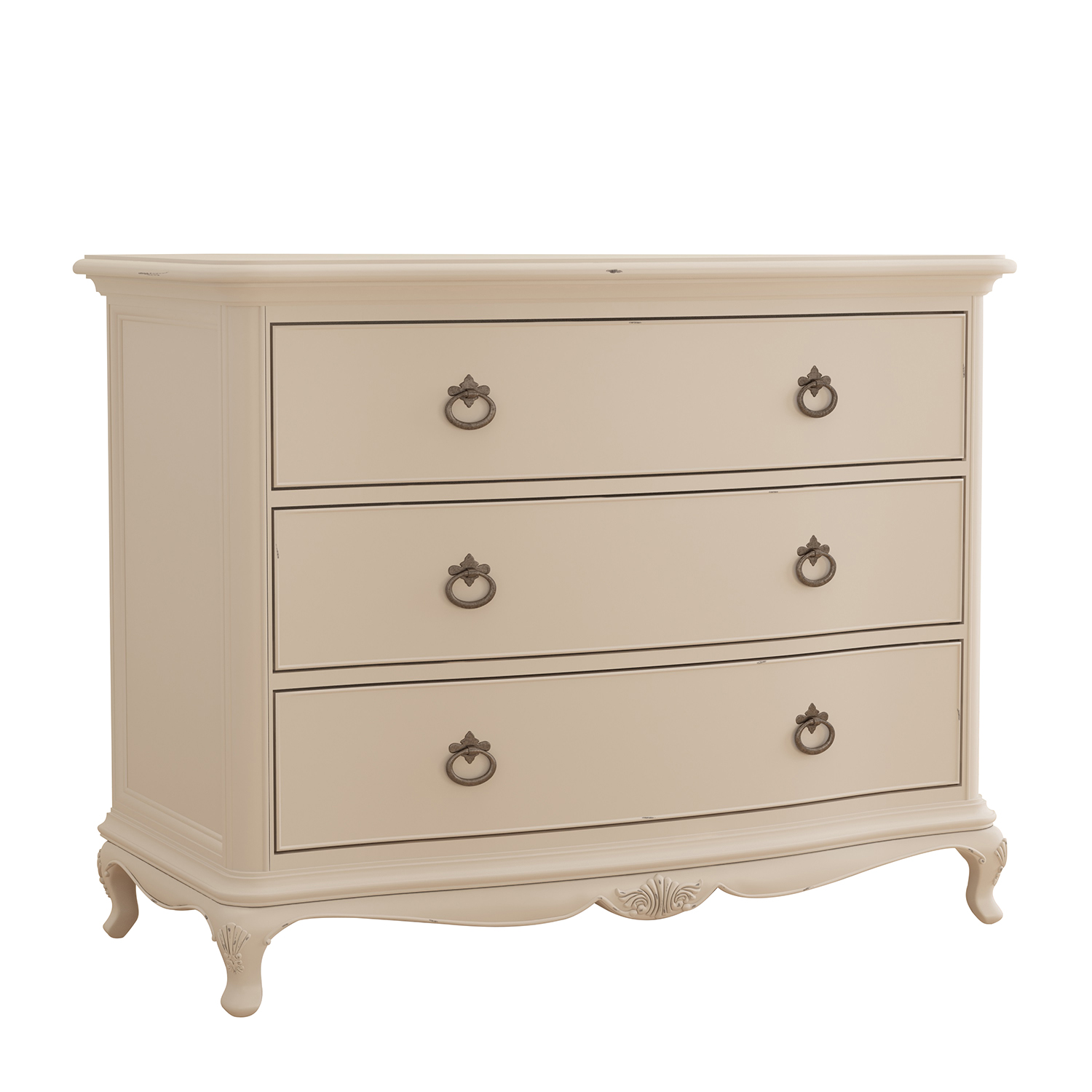 Willis & Gambier Ivory 3 Drawer Low Chest