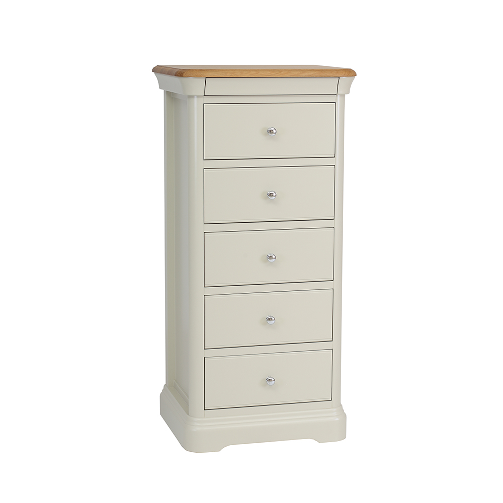Cromwell 5 Drawer Tall Narrow Chest