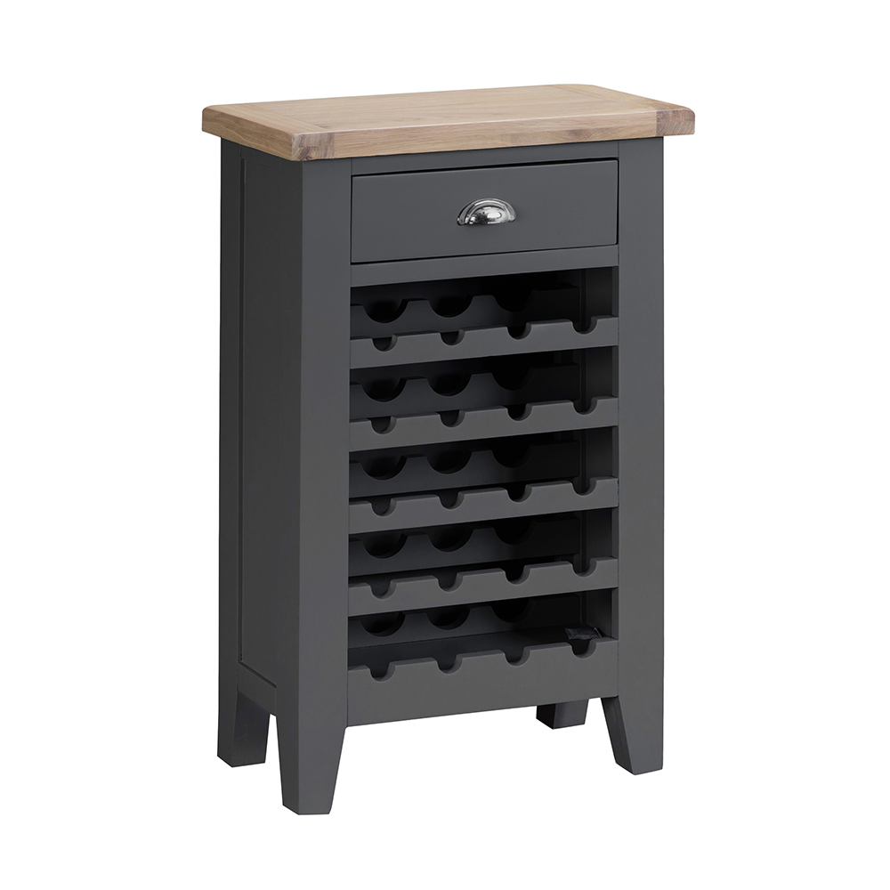 Henley Charcoal Wine Cabinet