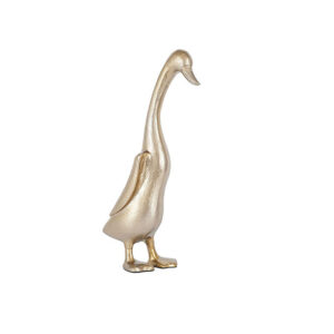 Gold Metal Large Duck Statue