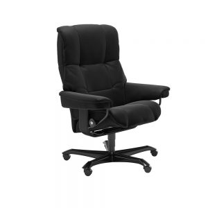 Stressless Mayfair M Office Chair Paloma Black/Black Wood