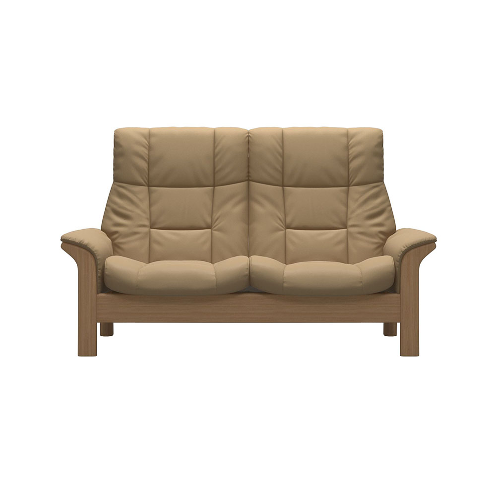 Stressless Buckingham High Back 2 Seater Paloma Sand/Oak 