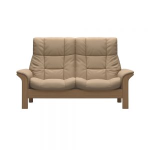 Stressless Buckingham High Back 2 Seater Paloma Beige/Oak