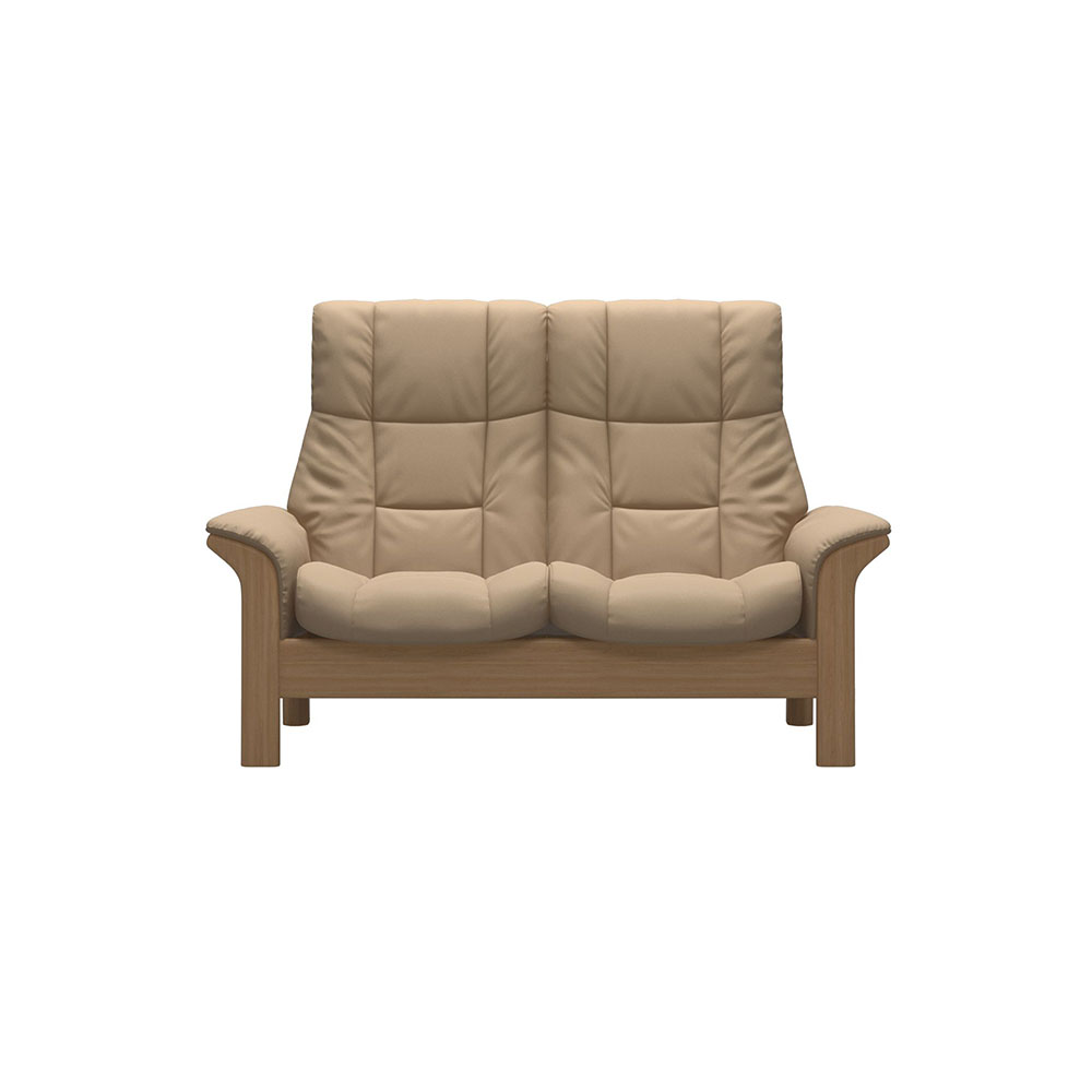 Stressless Windsor High Back 2 Seater Paloma Beige/Oak