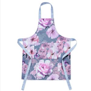 Catherine Lansfield Dramatic Floral Apron - Grey