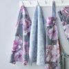 Catherine Lansfield Dramatic Floral Tea Towels 2 Pack - Grey