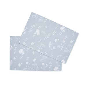 Catherine Lansfield Meadowsweet Floral Two Pack Placemats White / Grey