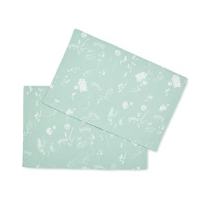 Catherine Lansfield Meadowsweet Floral Two Pack Placemats Green