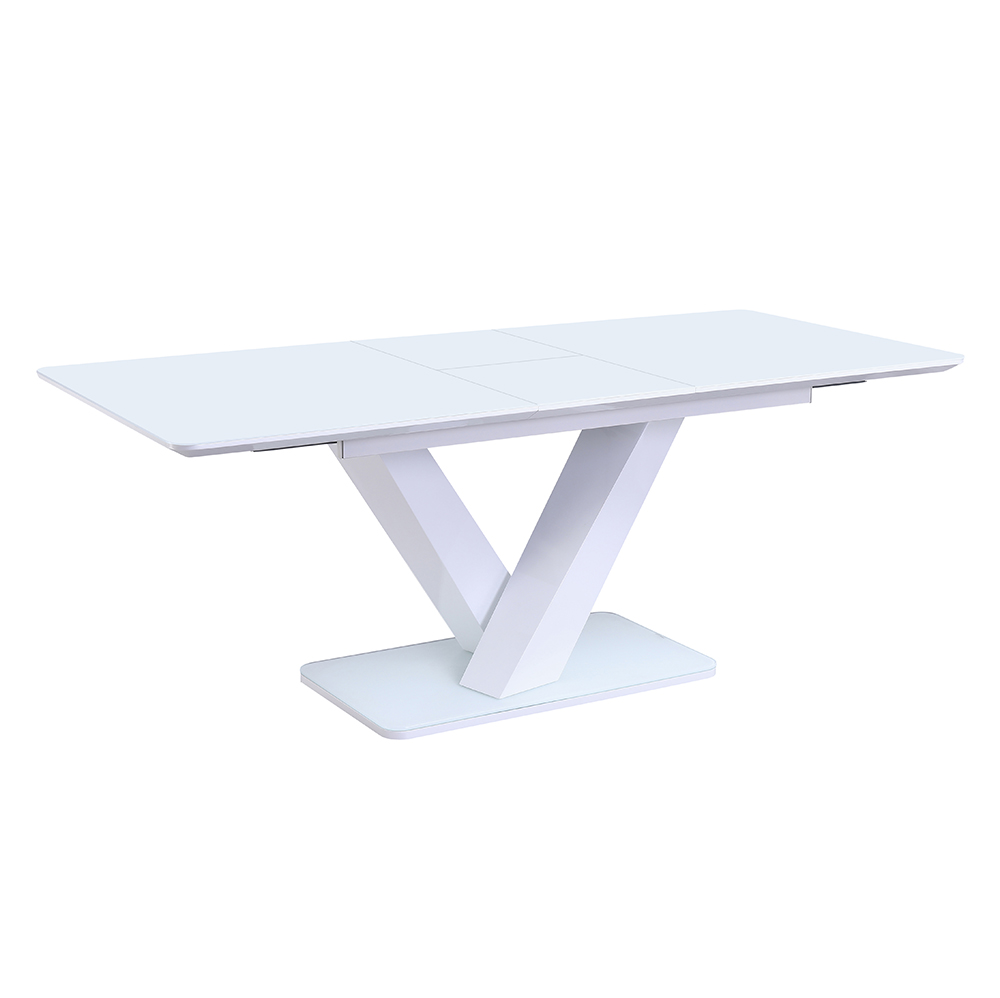 Roma Dining Table 120/160 – White Gloss