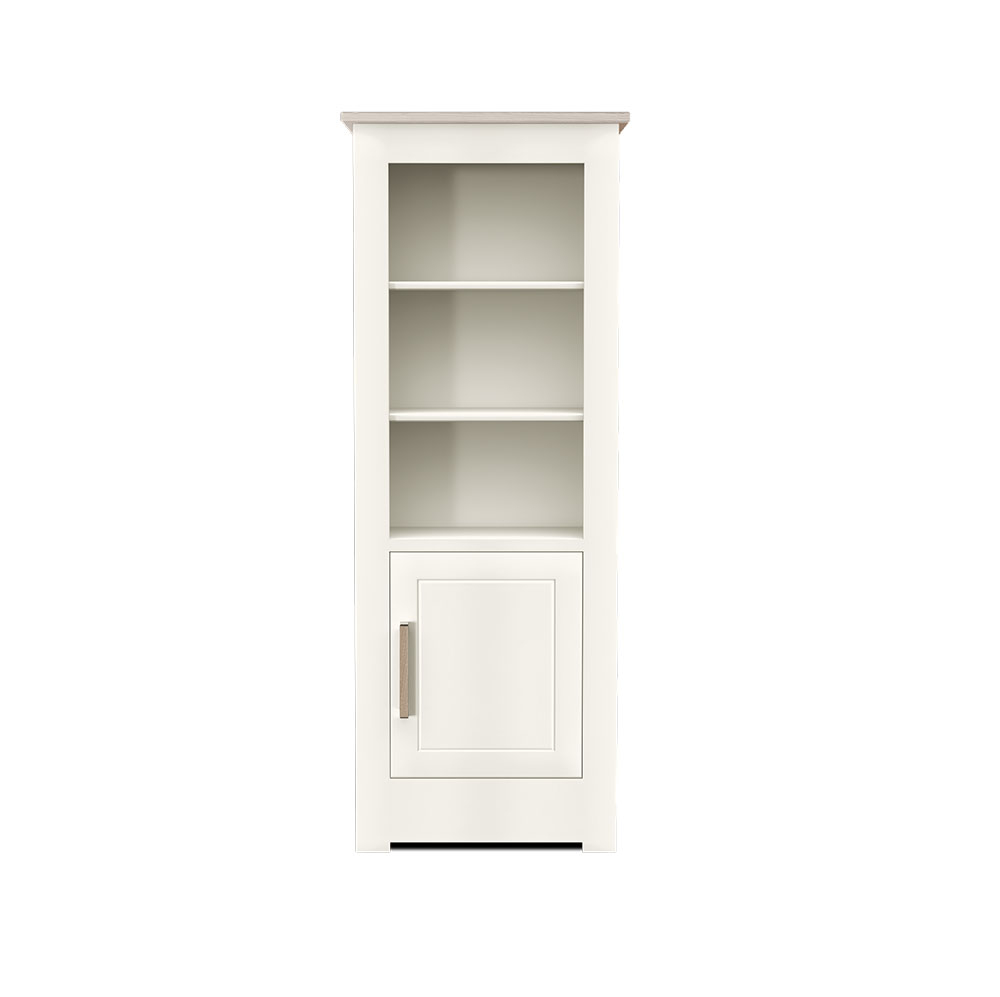 Modo Narrow Half Tall Panelled Bookcase