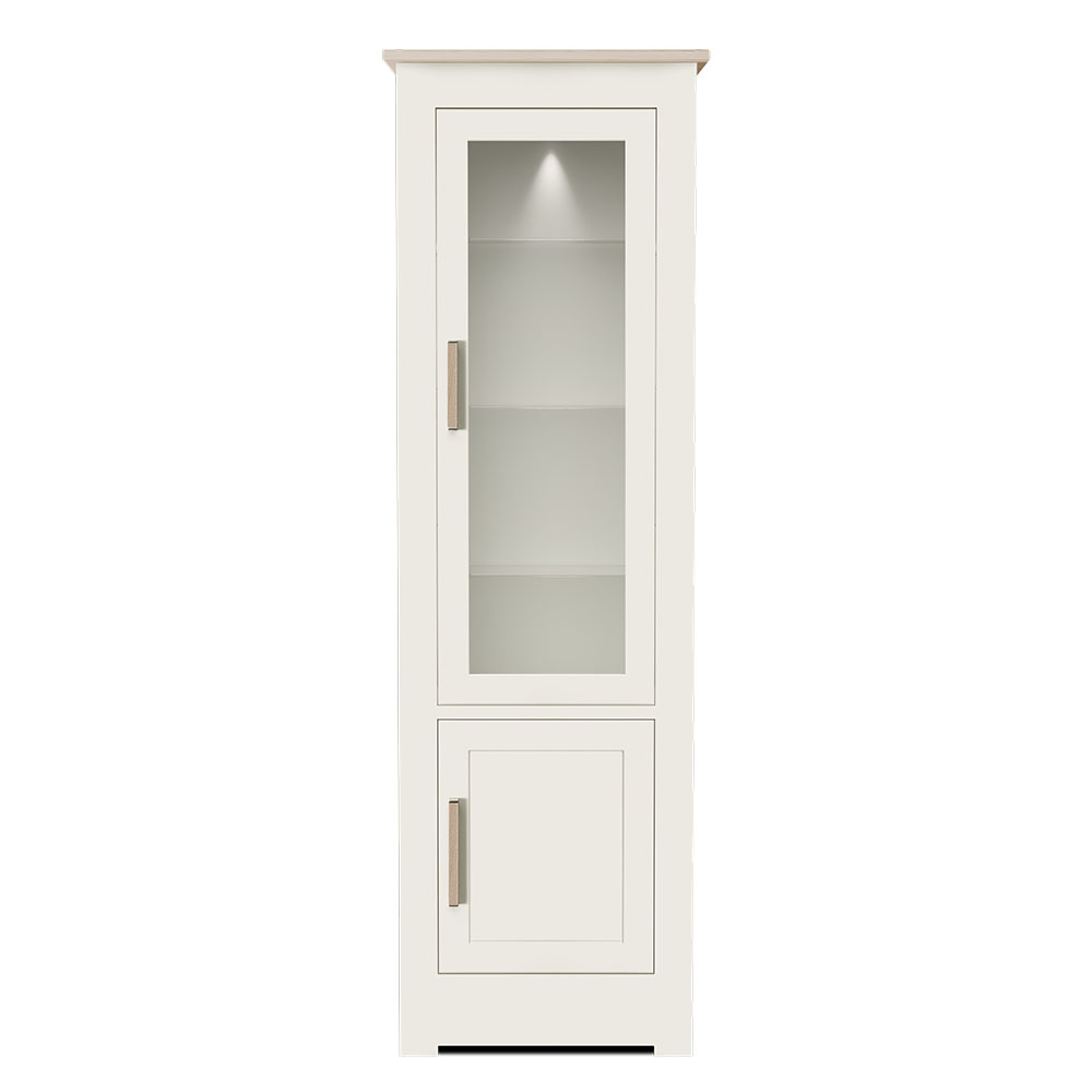 Modo 2 Door Top Single Glazed Door with 3 Glass Shelves