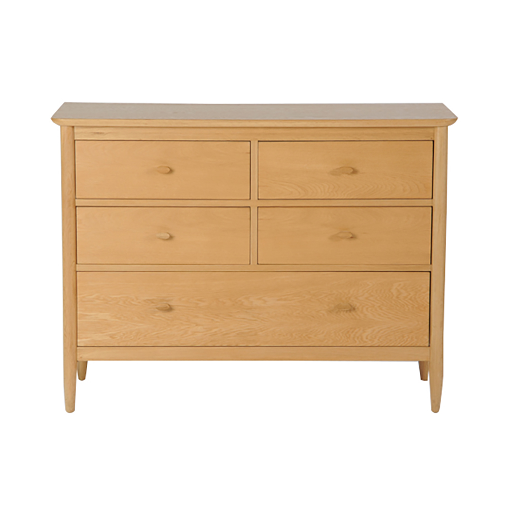 Ercol Teramo 5 Drawer Wide Chest 