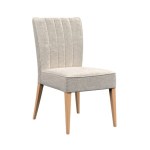 Alaska Fluted Back Dining Chair - Pearl