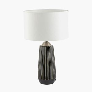 Artemis Grey & Silver Tall Table Lamp