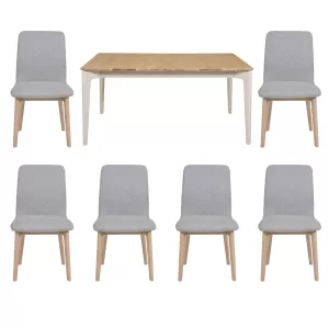 Millie Extending 160 - 200cm Table & 6 Chairs Set