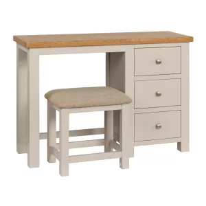 Maiden Oak Painted Dressing Table and Stool