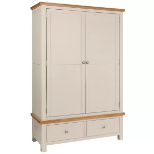 Maiden Oak Painted Double Robe with 2 Drawers
