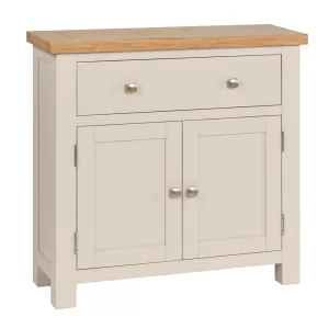Maiden Oak Painted Compact Sideboard W 1 Drw and 2 Drs