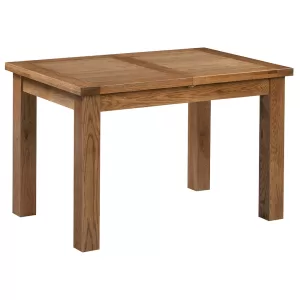 Maiden Oak Rustic Dining Table with 1 Extension 120-153 x 80
