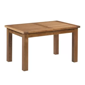Maiden Oak Rustic Dining Table with 2 Extensions 132-198 x 90